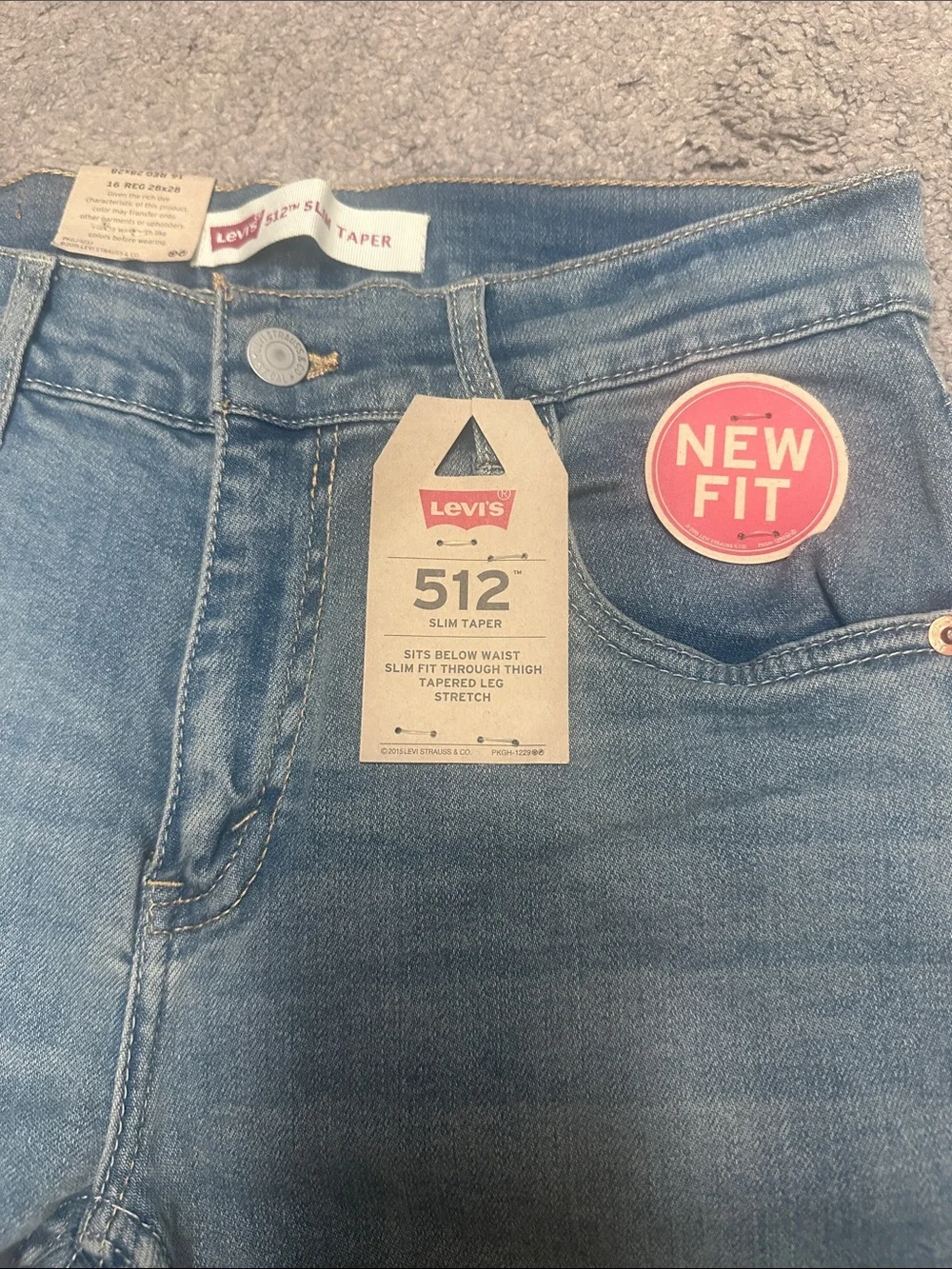 Levi's 512 Slim Straight Jeans in Light Blue Denim